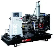 Дизельный генератор Genmac G200PO с АВР Открытая на раме Perkins 1106A-70TAG4 trustenergo.ru